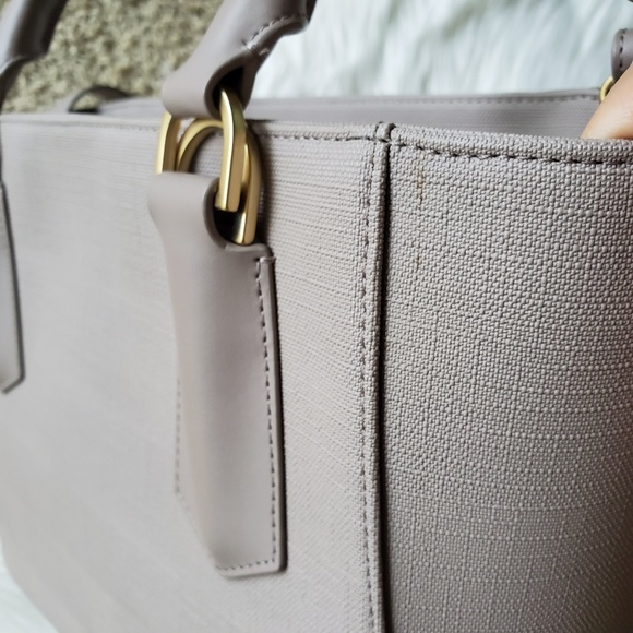 Dagne Dover Bleecker Blush Signature Midi Tote Bag - Picture 7 of 8